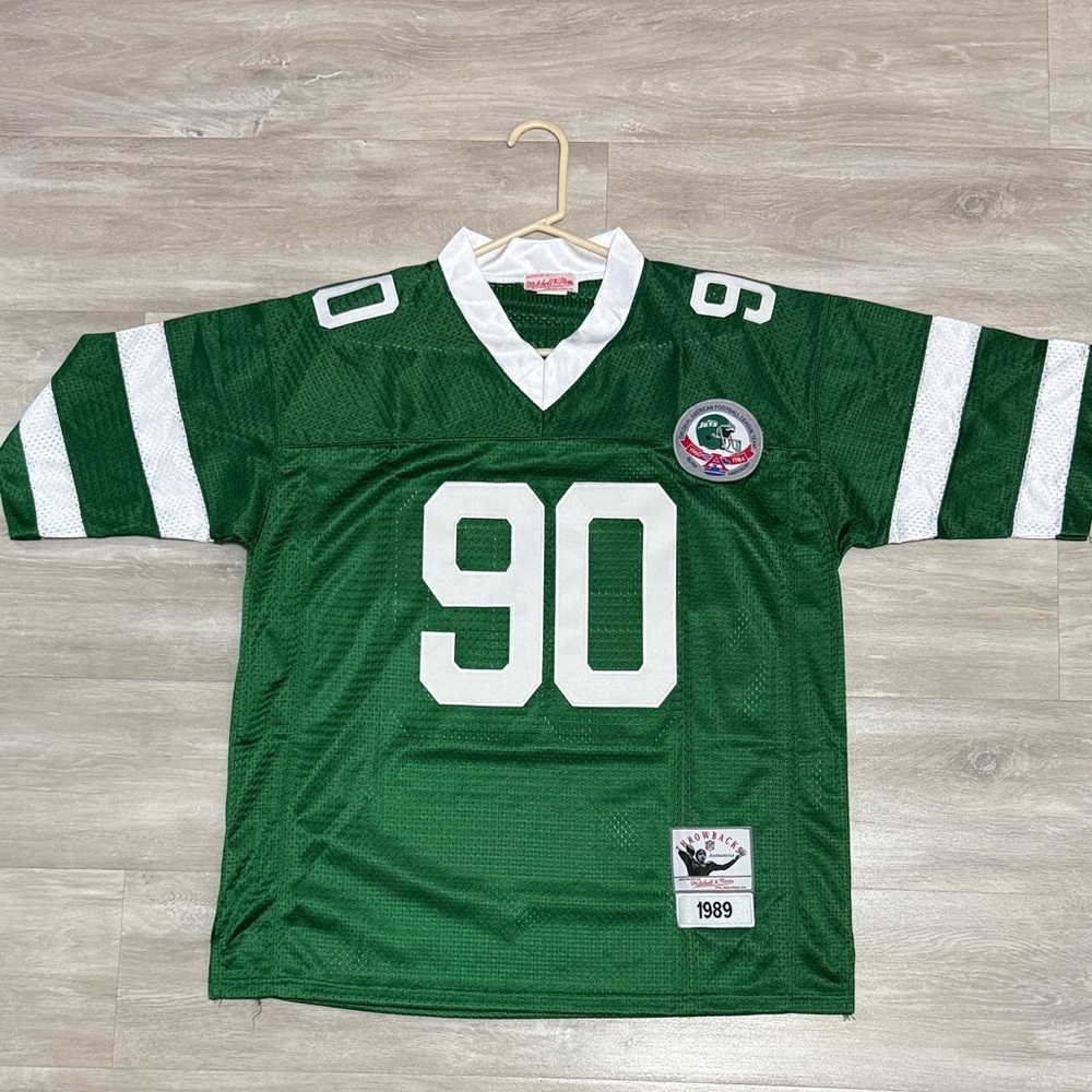 Throwback Green Dennis Byrd Mitchell & Ness NY Jets Men’s Jersey